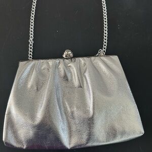 Silver Chain Shoulder Bag